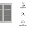 Modway Covelo 32" Accent Cabinet – Modern Storage Cabinet with Fluted Doors, Adjustable Shelf, and Gold Metal Legs - 2 of 4