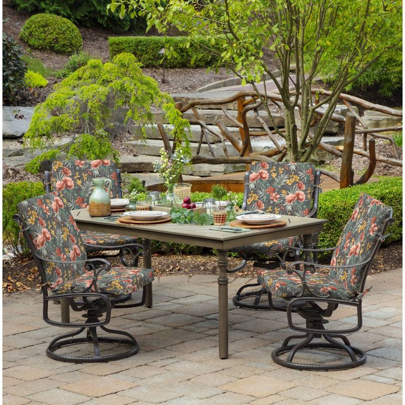 Arden 44"x20" Outdoor High Back Dining Chair Cushion, 4 of 7