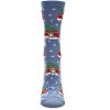 Memoi Women's Festive Campers Holiday Crew Socks Denim Heather 9-11 - 2 of 4