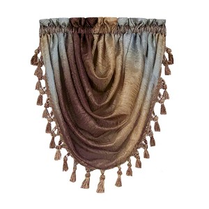 GoodGram Ombre Crushed Satin Sheer Single Window Curtains & Valances - 1 of 4