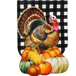 Briarwood Lane Fall House Flag 40x28 For Outdoor Harvest Turkey Burlap For Fall House Flag - 1 of 4