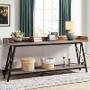 Dexmalle Rustic Narrow Long Industrial Console Table - 3 of 4