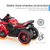 TopComfy Baby Walkers Kids Three Wheel Ride On Cycle Red Bluetooth Compatible Design With Wheels for Girls and Boys, Red, 31.89"*13.39"*21.26" - 4 of 4