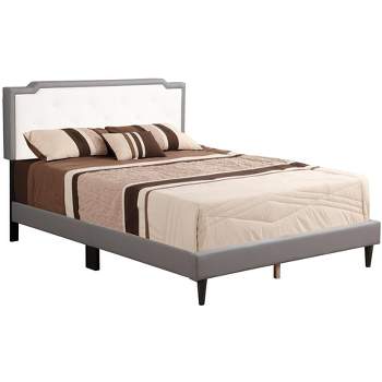 Passion Furniture Deb Tufted Queen Panel Bed
