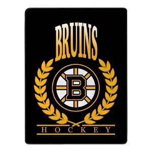 Boston Bruins NHL Plateau Silk Touch Throw Blanket 46X60 Inches - 1 of 4