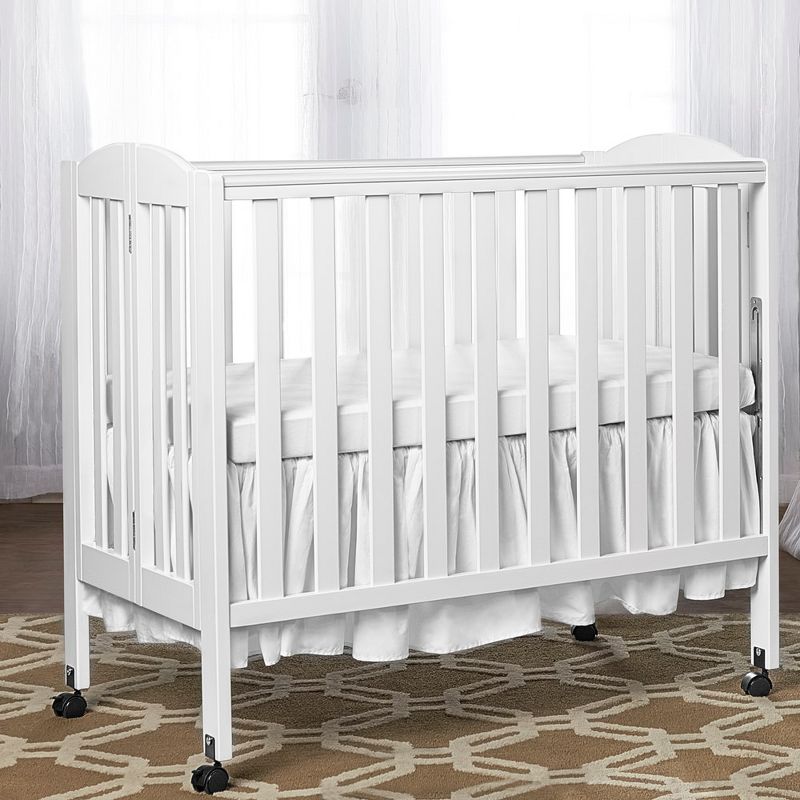 Dream On Me 3 in 1 Portable Folding Stationary Side Crib, 4 of 13