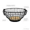 Spectrum Diversified Madison Fruit Bowl Black - 4 of 4