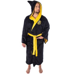 Harry Potter Adult Fleece Plush Hooded Robe - 1 of 4