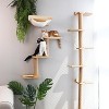 FUKUMARU Cat Wall Shelves, 3 in 1 Transformable Cat Scratching Post Wall Mounted - 2 of 3