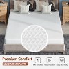 FDW 6 inch Bamboo Charcoal Memory Foam Mattress Cooling Gel Infused CertiPUR-US Certified Breathable Bed Mattress for Cooler Sleep,White - 3 of 4