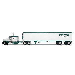1/64 Peterbilt 379 Semi Truck with Spread Axle Reefer Trailer
