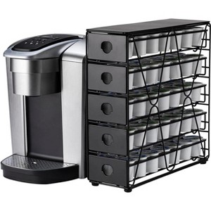 3-Tier K-Cup Holder for Countertop, 42-Pod Space-Saving Coffee Pod Organizer - 1 of 4