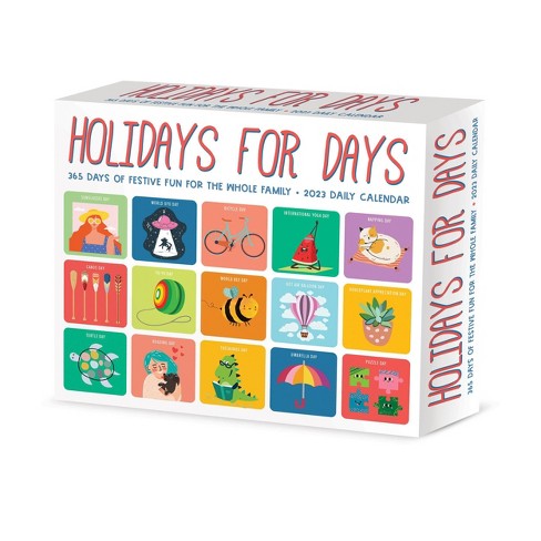 Willow Creek Press 2023 Desktop Box Calendar Holidays For Days : Target