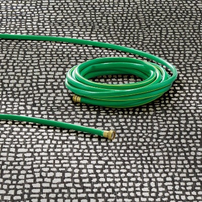 Reversible Black Synthetic 8' x 10' Easy Care Area Rug