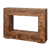 Homy Casa Console Table with Open Shelf for Entryway or Living Room, Rustic Brown - 2 of 4