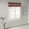 Polyoni Pintuck Light Filtering Striped Window Valance, Lightweight Textured Rod Pocket Top Valance for All Seasons - 4 of 4