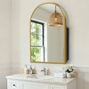 Spassway Solid Wood Frame Bathroom Vanities with Arched Mirror Cabinet Soft-Close Doors Drawer Integrated Sink Storage Cabinet for Bathroom - 3 of 4