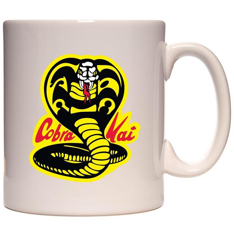 Cobra Kai Strike First Strike Hard Karate Ceramic Coffee Mug 11 Oz. Beverage Cup Multicoloured, 1 of 4