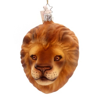 Inge Glas Lion Kingdom Ornament Second Largest Cat Africa  -  Tree Ornaments