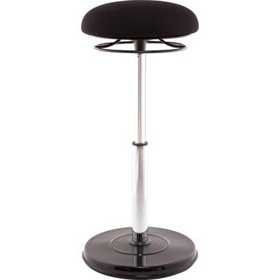 Kore Design Office PLUS Sit-Stand Adjustable Chair 21.5-32in, Fabric Black