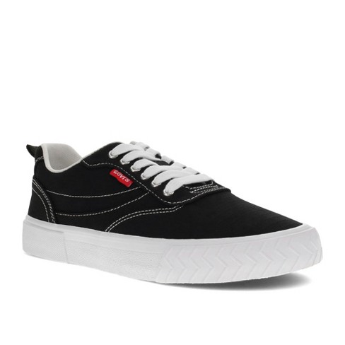 Levi's Womens Naya Lo Cz Fashion Lo-top Skate Sneaker Shoe, Black/cream,  Size  : Target