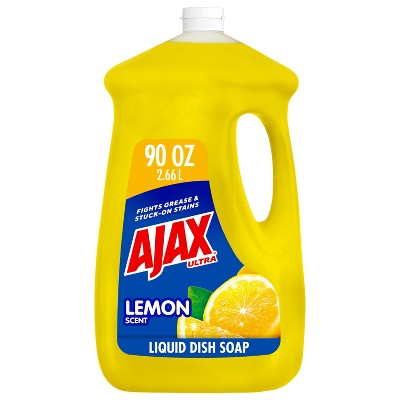 Ajax Lemon Ultra Super Degreaser Dishwashing Liquid Dish Soap - 90 Fl ...