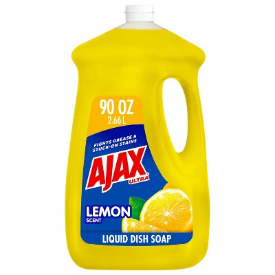 Image of Ajax Lemon Ultra Super Degreaser Dishwashing Liquid Dish Soap - 90 fl oz