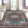 Area Rug Non Slip Non Shedding Rug Modern Boho Vintage Low Pile Foldable Rugs Stain Resistant Carpet for Bedroom Living Room Kids Room - 2 of 4