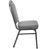 Emma and Oliver Premium Charcoal Gray Crown Back Banquet Chair - 3 of 4