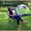 ARROWHEAD OUTDOOR Oversized Folding Camp Chair, Adjustable 2x Sized Cup Holder, Mesh Sides, Inner Pockets, Carry Bag, 300 lbs Capacity (Granite Grey) - 4 of 4
