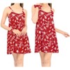 LA LEELA Women's Vacay Holiday Summer Beachwear Sleeveless Casual Honeymoon Lounge Beach Dress Slip Chemise - 2 of 4