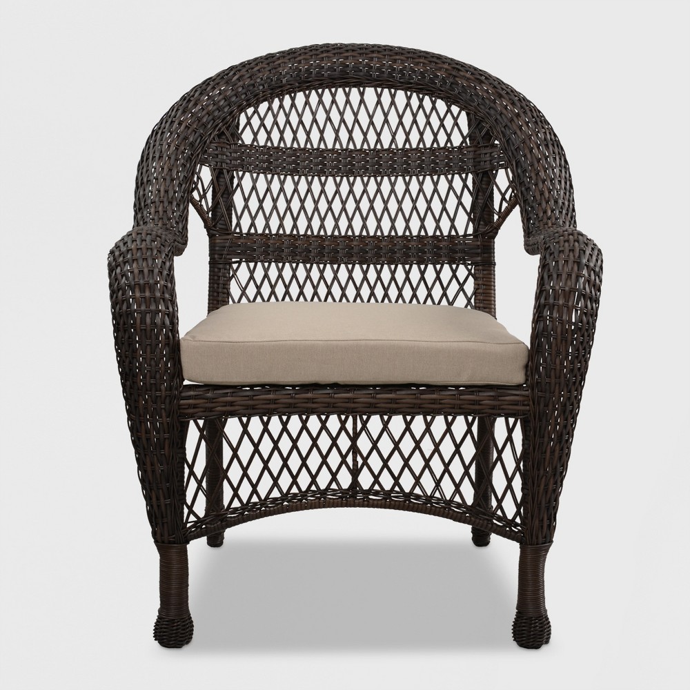 Sheridan Wicker Patio Club Chair Brown - Threshold(cushion needs replacing)