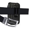Nakedcellphone Pouch Case with Belt Clip, Universal for Thick Flip Phones - Black - 4 of 4
