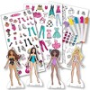 Barbie: Fabric Fashions Paper Dolls -  Design Playset, 4 Dolls & Stands, Kids 3+ - 3 of 4