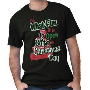 Oh What Fun Christmas Day Presents Graphic T Shirt Men or Women Brisco Brands - 1 of 4