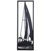 Shadows of A Sailboat in Water Metal Wall Decor Black - StyleCraft: Coastal Abstract Art, Iron Sculpture, Vertical Layout - 3 of 4