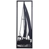 Shadows of A Sailboat in Water Metal Wall Decor Black - StyleCraft: Coastal Abstract Art, Iron Sculpture, Vertical Layout - image 3 of 4