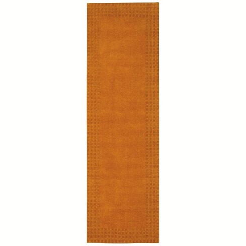 Kathy Ireland Ki07 Cottage Grove Ki700 Orange Area Rug 2 3 X 7 6