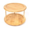 LunaLulinlk (2 pack) Kitchen Organizer Bamboo Turntable 2-Tier Spice Rack, 10.04 DIA x 6.89 in - 2 of 4