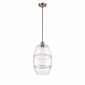 Vaz - 1 Light Cord Hung Mini Pendant In Industrial Style-18.5 Inches Tall and 10 Inches Wide - 1 of 1