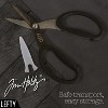 Tim Holtz Left Handed Scissors - 7 Inch Titanium Snips with Micro Serrated Blade - Lefty Craft Tool for Cutting Paper, Fabric, and Sewing - Black - 4 of 4