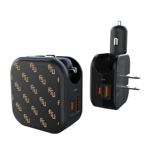 NCAA ACC Universities Fashion Pattern 18-Watt 2 in 1 USB A/C Charger - 1 of 3