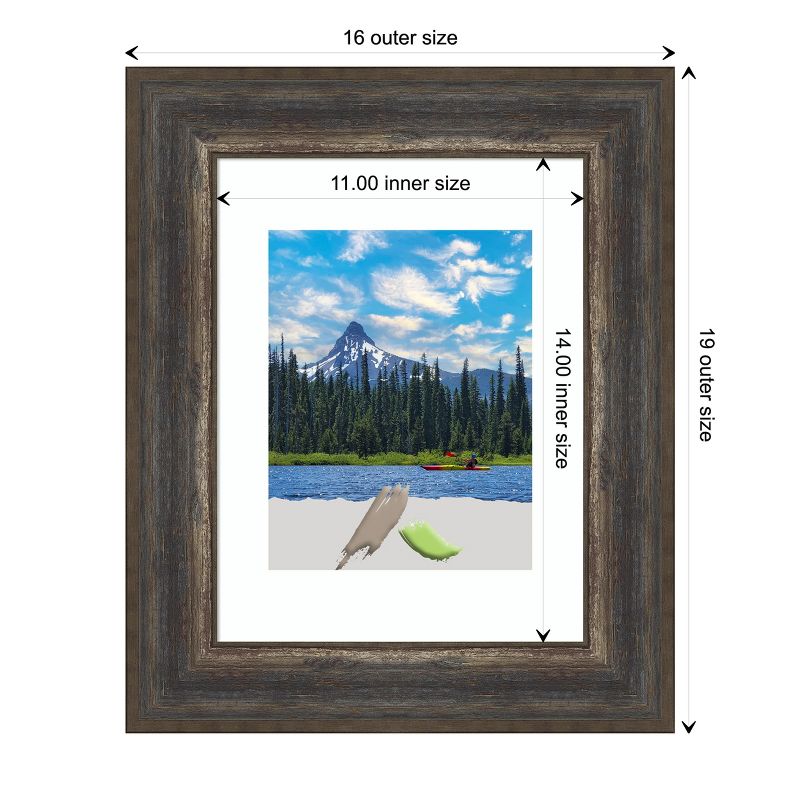 Amanti Art Alta Rustic Char Picture Frame, 4 of 11