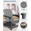 Outdoor Adirondack Chair - HDPE, with Wide Armrests & Slatted Back, All-Weather for Patio & Pool, Ergonomic Backrest - 3 of 4