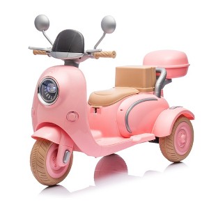 Whisen Kids Ride On Level Up Two-Seater Motorcycle, Portable Storage Hooks & Oversized Trunk, Gift For Kids 3-6 - 1 of 4