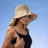 Anna-Kaci Womens Mesh Panel Wide Brim Sun Hat with Back Flap UV Protection and Tie Detail for Outdoor Activities - 4 of 4