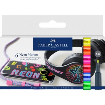 6ct Creative Markers Neon - Faber-Castell