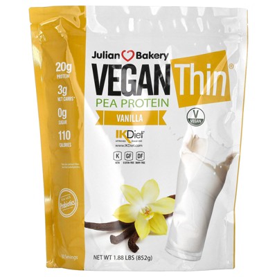 Julian Bakery Vegan Thin, Pea Protein, Vanilla, 1.88 lbs (852 g)