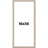PosterPalooza | 16x36 Thin Barnwood Picture Frame, UV Acrylic, 2 Finishes - Grey and Black - 2 of 4