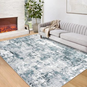 Washable Area Rug, Vintage Foldable Thin Rug Soft, Low-Pile Non-Slip Stain Resistant Floor Carpet Indoor for Living Room Bedroom Dining - 1 of 4